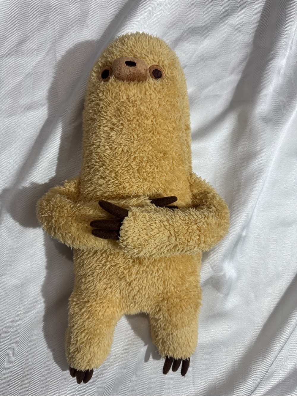Pusheen Yellow Sloth Plush Toy with Brown Details